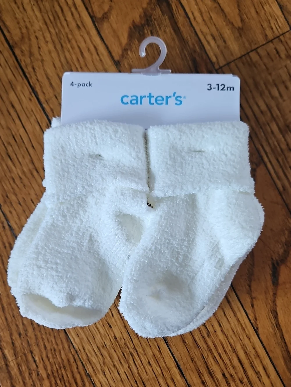 Carter's Cream Terry Baby Socks - 4-Pack